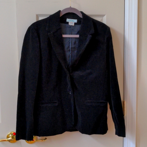 Black Velvet Blazer - Picture 1 of 3